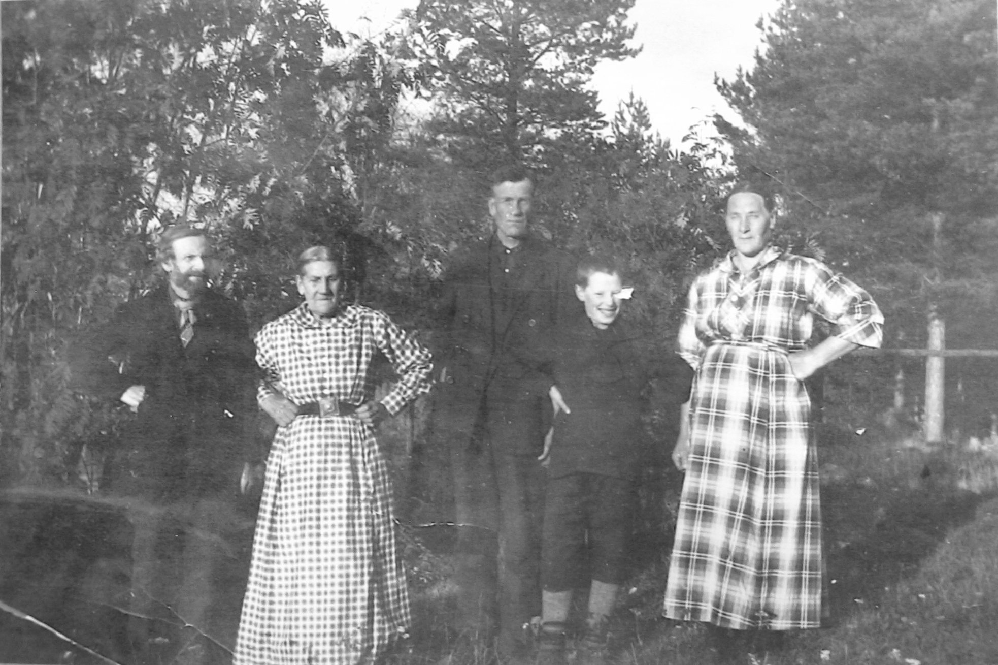 Maria Albertina (Andersson) Selberg and family